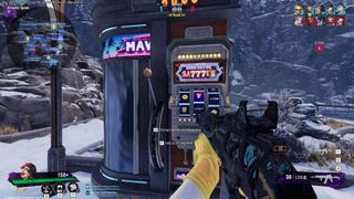 A slot machine inside the base of a Fragpunk match.