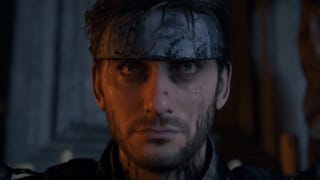 Death Stranding 2 trailer screenshot showing close up of Neil with bandana looking like Solid Snake