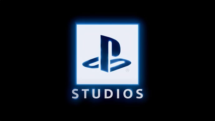PlayStation Studios logo with a faint blue glow around the edges.