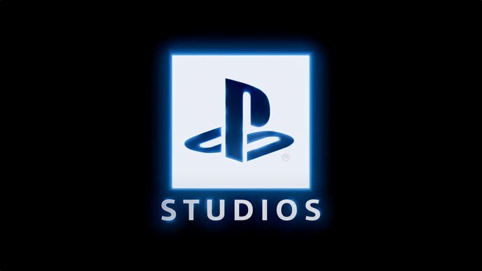 PlayStation Studios logo with a faint blue glow around the edges.