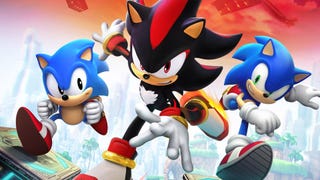 Sonic x Shadow Generations key art showing Sonics and Shadow