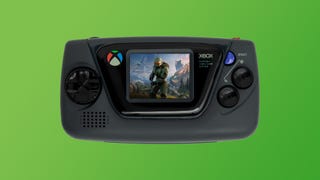 An artist's rendition of an Xbox handheld (which is basically just a Sega Game Gear with a picture of Master Chief superimposed onto the screen).